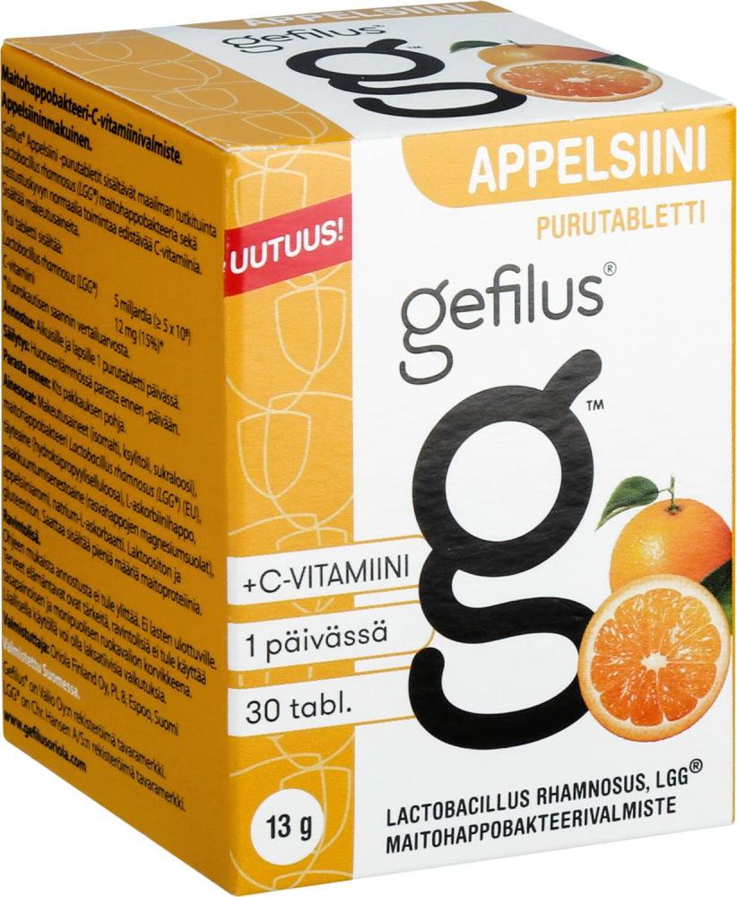 Gefilus Appelsiinipurutabletti - Apteekki 360 Helsinki - Verkkoapteekki