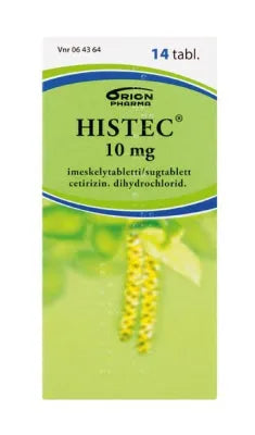 Histec 10 Mg Imeskelytabl - Apteekki 360 Helsinki - Verkkoapteekki