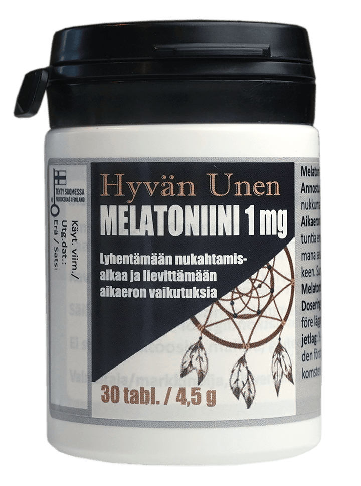 Hyvän Unen Melatoniini 1 Mg - Apteekki 360 Helsinki - Verkkoapteekki