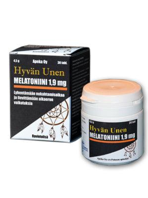 Hyvän Unen Melatoniini 1,9 Mg - Apteekki 360 Helsinki - Verkkoapteekki