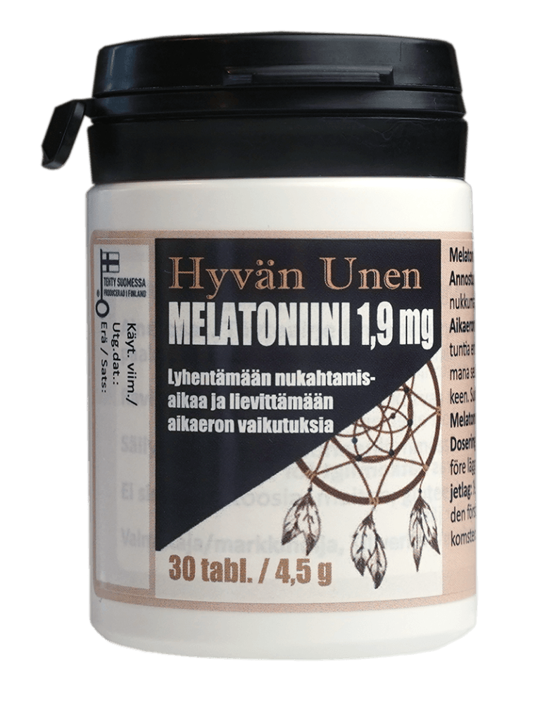 Hyvän Unen Melatoniini 1,9 Mg - Apteekki 360 Helsinki - Verkkoapteekki