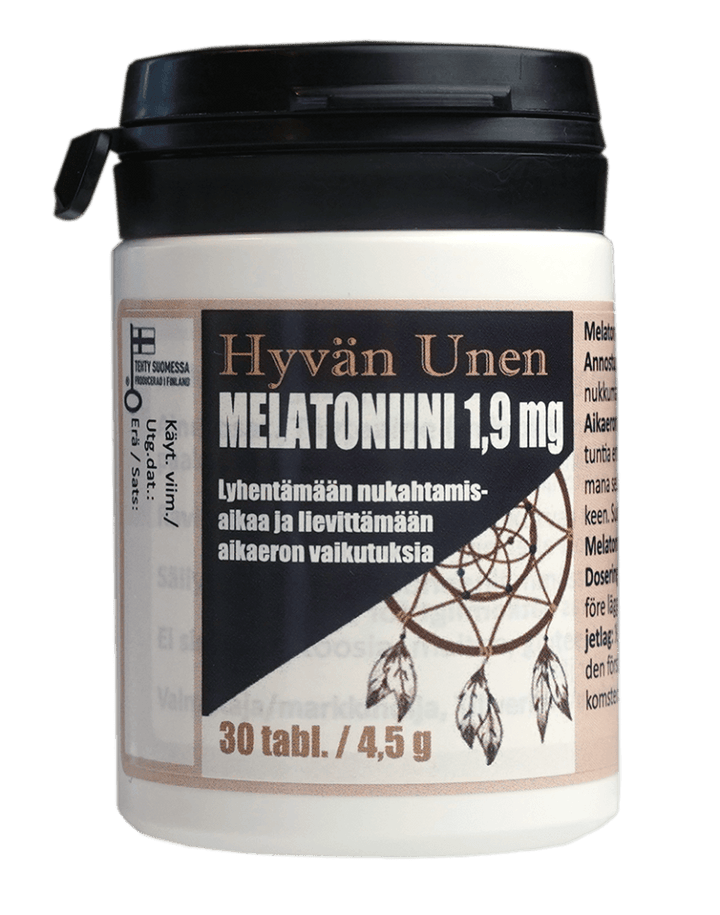 Hyvän Unen Melatoniini 1,9 Mg - Apteekki 360 Helsinki - Verkkoapteekki