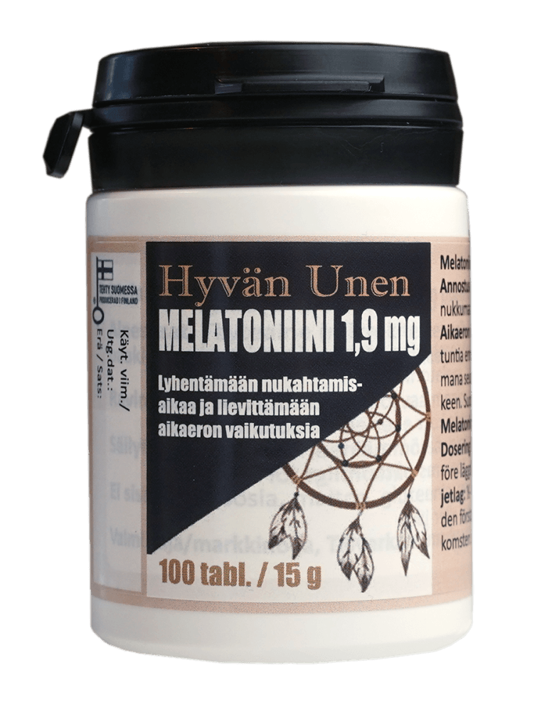 Hyvän Unen Melatoniini 1,9 Mg - Apteekki 360 Helsinki - Verkkoapteekki