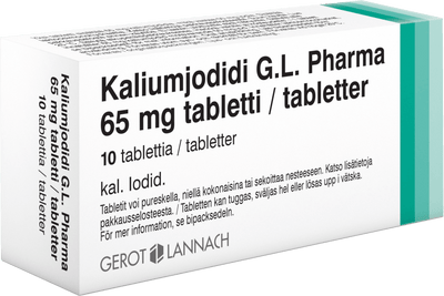 Kaliumjodidi G.L.Pharma 65 Mg Tabl - Apteekki 360 Helsinki - Verkkoapteekki