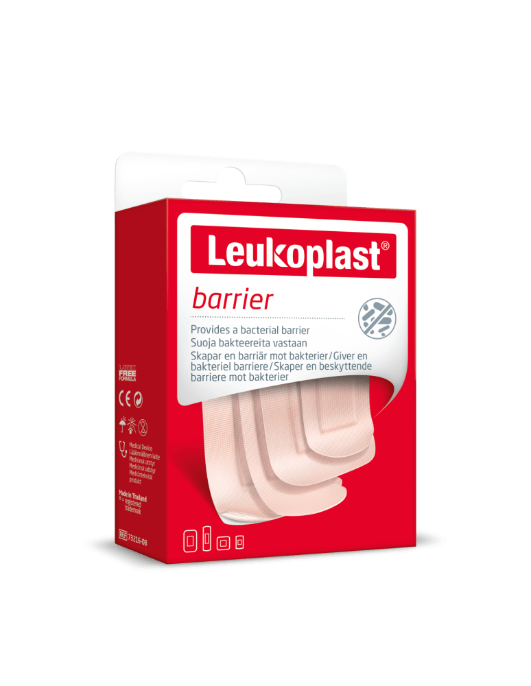 Leukoplast Barrier Laastarivalikoima 22X72 Mm, 38X63 Mm, 38X38 Mm - Apteekki 360 Helsinki - Verkkoapteekki