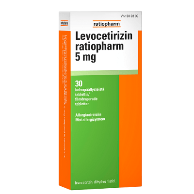 Levocetirizin Ratiopharm 5 Mg Tabl, Kalvopääll - Apteekki 360 Helsinki - Verkkoapteekki