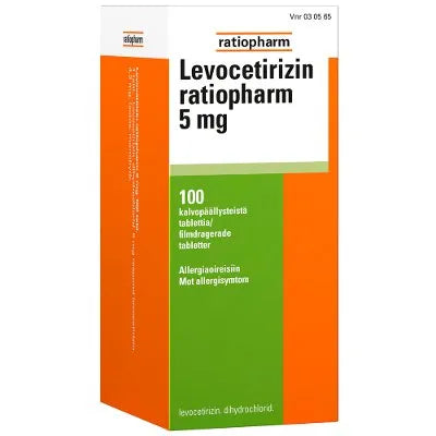 Levocetirizin Ratiopharm 5 Mg Tabl, Kalvopääll - Apteekki 360 Helsinki - Verkkoapteekki