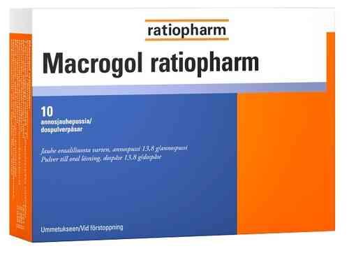 Macrogol Ratiopharm 10 kpl - Apteekki 360 Helsinki - Verkkoapteekki