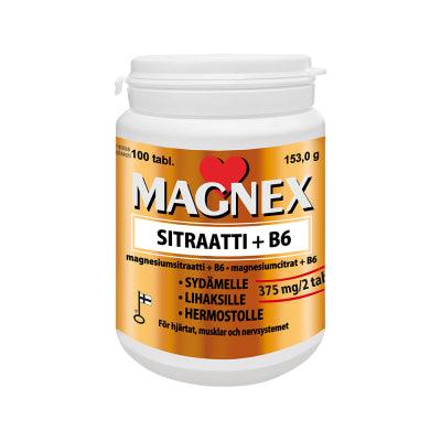 Magnex Sitraatti 375 Mg + B6 - Apteekki 360 Helsinki - Verkkoapteekki