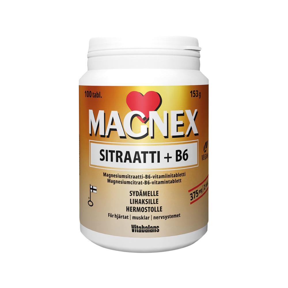 Magnex Sitraatti 375 Mg + B6 - Apteekki 360 Helsinki - Verkkoapteekki