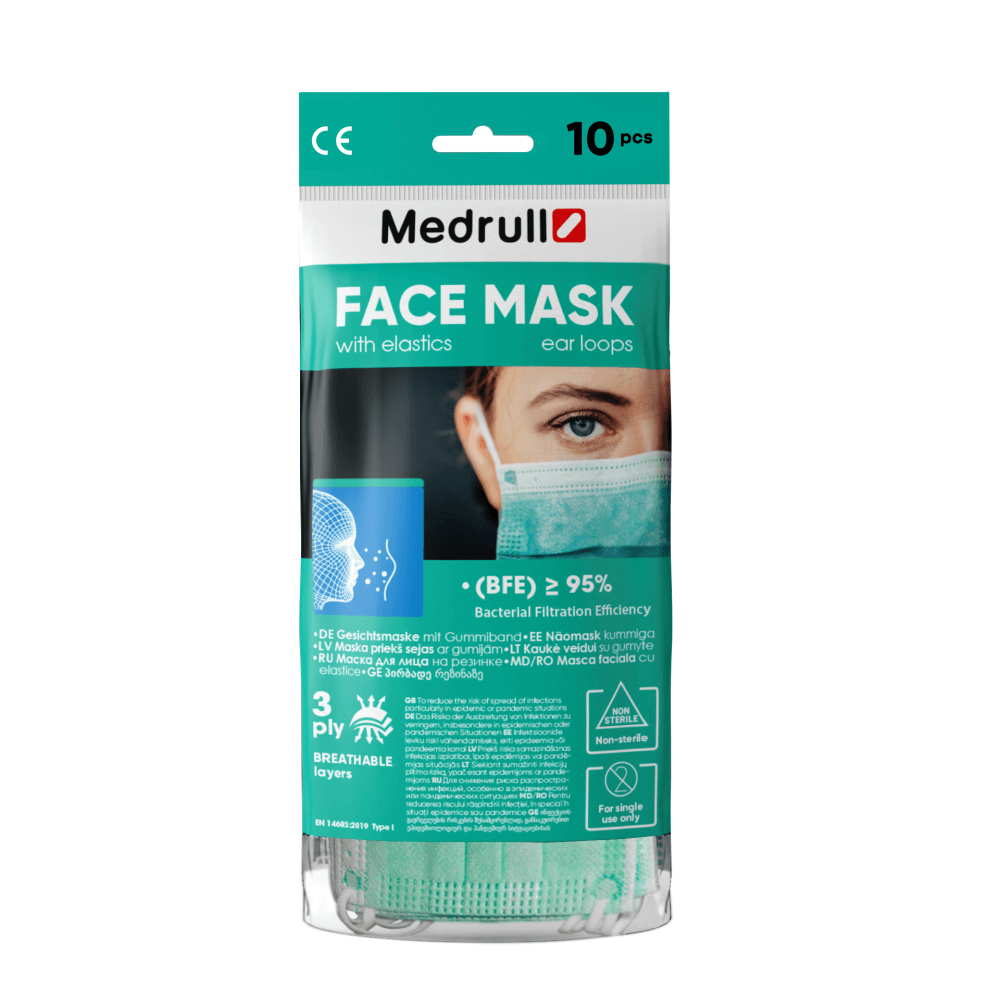 Medrull Face Mask Kirurginen Kasvonsuoja - Apteekki 360 Helsinki - Verkkoapteekki