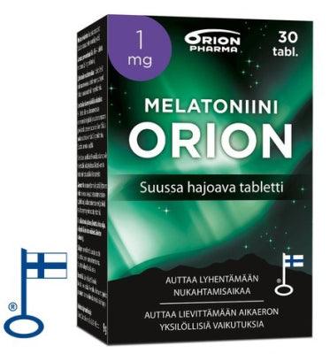 Melatoniini Orion 1 Mg, Suussa hajoava - Apteekki 360 Helsinki - Verkkoapteekki