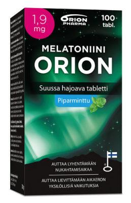 Melatoniini Orion 1,9 Mg Piparminttu - Apteekki 360 Helsinki - Verkkoapteekki