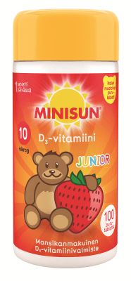 Minisun D-Vitamiini lapselle Junior Nalle 10 mcg - Apteekki 360 Helsinki - Verkkoapteekki