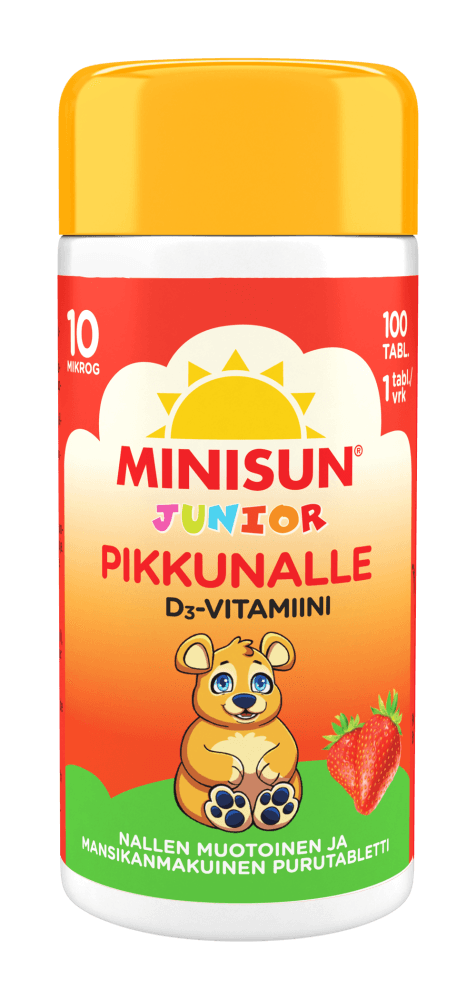 Minisun D-Vitamiini lapselle Junior Nalle 10 mcg - Apteekki 360 Helsinki - Verkkoapteekki