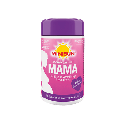 Minisun Multivitamin Mama (raskaus & imetys) - Apteekki 360 Helsinki - Verkkoapteekki