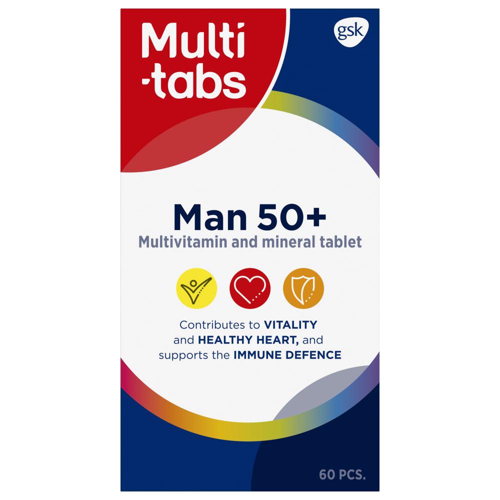 Multi-Tabs Man 50+ Monivitamiini - Apteekki 360 Helsinki - Verkkoapteekki