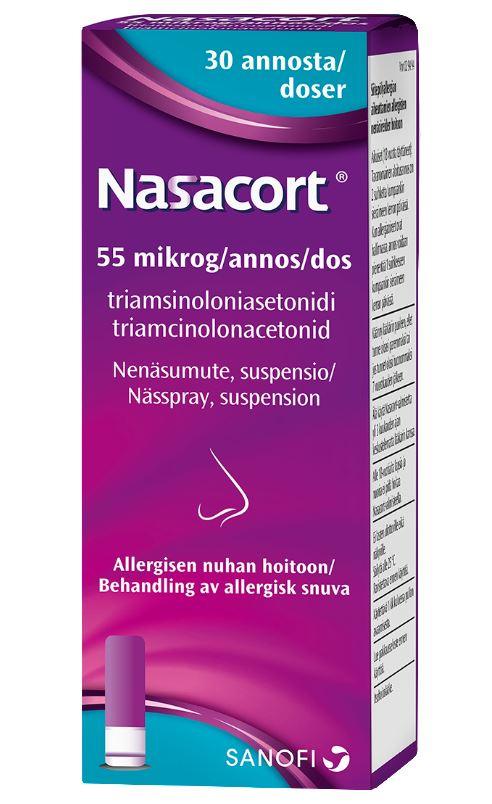 Nasacort 0,055 Mg/Annos Nenäsumute, Susp - Apteekki 360 Helsinki - Verkkoapteekki