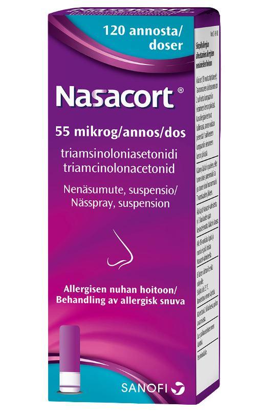 Nasacort 0,055 Mg/Annos Nenäsumute, Susp - Apteekki 360 Helsinki - Verkkoapteekki