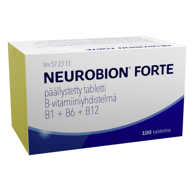 Neurobion Forte 0,2 Mg/100 Mg/200 Mg Tabl, Päällystetty - Apteekki 360 Helsinki - Verkkoapteekki