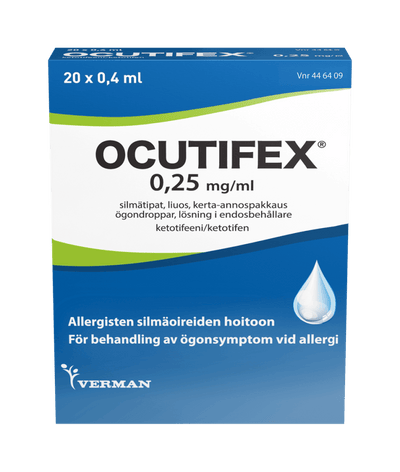 Ocutifex 0,25 Mg/Ml Silmätipat, Liuos, Kerta-Annospakkaus - Apteekki 360 Helsinki - Verkkoapteekki