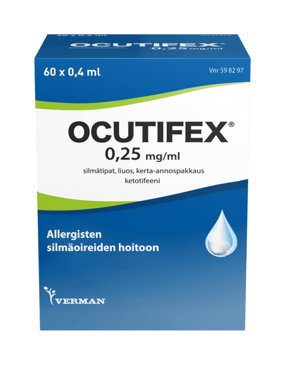 Ocutifex 0,25 Mg/Ml Silmätipat, Liuos, Kerta-Annospakkaus - Apteekki 360 Helsinki - Verkkoapteekki