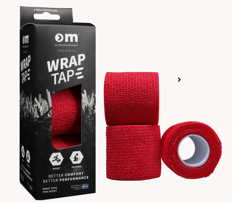 Om Wrap Tape 5Cm/4,5M - Red - Apteekki 360 Helsinki - Verkkoapteekki