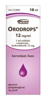 Orodrops 12 Mg/Ml Korvatipat, Liuos - Apteekki 360 Helsinki - Verkkoapteekki