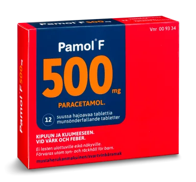 Pamol F 500 Mg Tabl, Suussa Hajoava - Apteekki 360 Helsinki - Verkkoapteekki