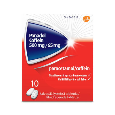 Panadol Coffein 65 Mg/500 Mg Tabl, Kalvopääll - Apteekki 360 Helsinki - Verkkoapteekki