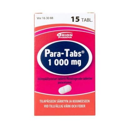 Para-Tabs 1000 Mg Tabl, Kalvopääll - Apteekki 360 Helsinki - Verkkoapteekki