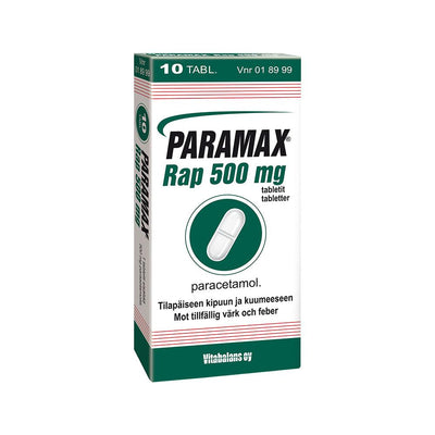 Paramax Rap 500 Mg Tabl - Apteekki 360 Helsinki - Verkkoapteekki