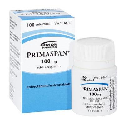 Primaspan 100 Mg Enterotabl - Apteekki 360 Helsinki - Verkkoapteekki