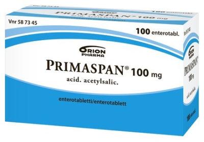 Primaspan 100 Mg Enterotabl - Apteekki 360 Helsinki - Verkkoapteekki