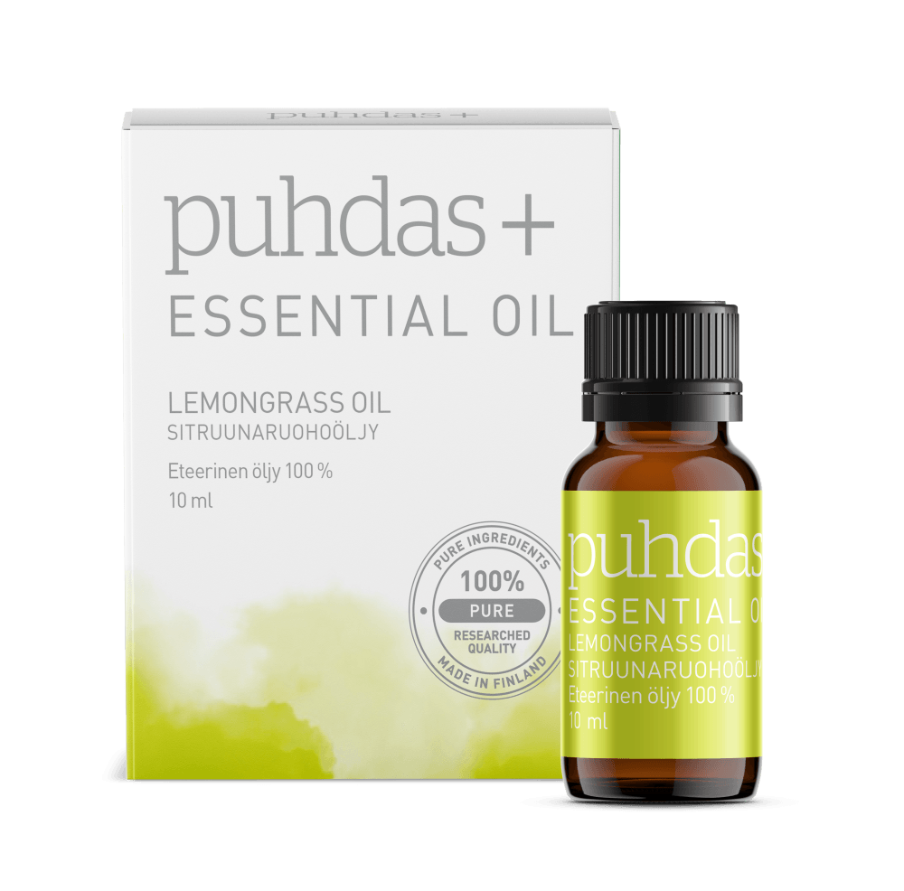 Puhdas+ Essential Oil Lemongrass - Apteekki 360 Helsinki - Verkkoapteekki