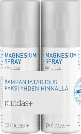 Puhdas+ Magnesium Spray Nivel Tupla Pakk - Apteekki 360 Helsinki - Verkkoapteekki