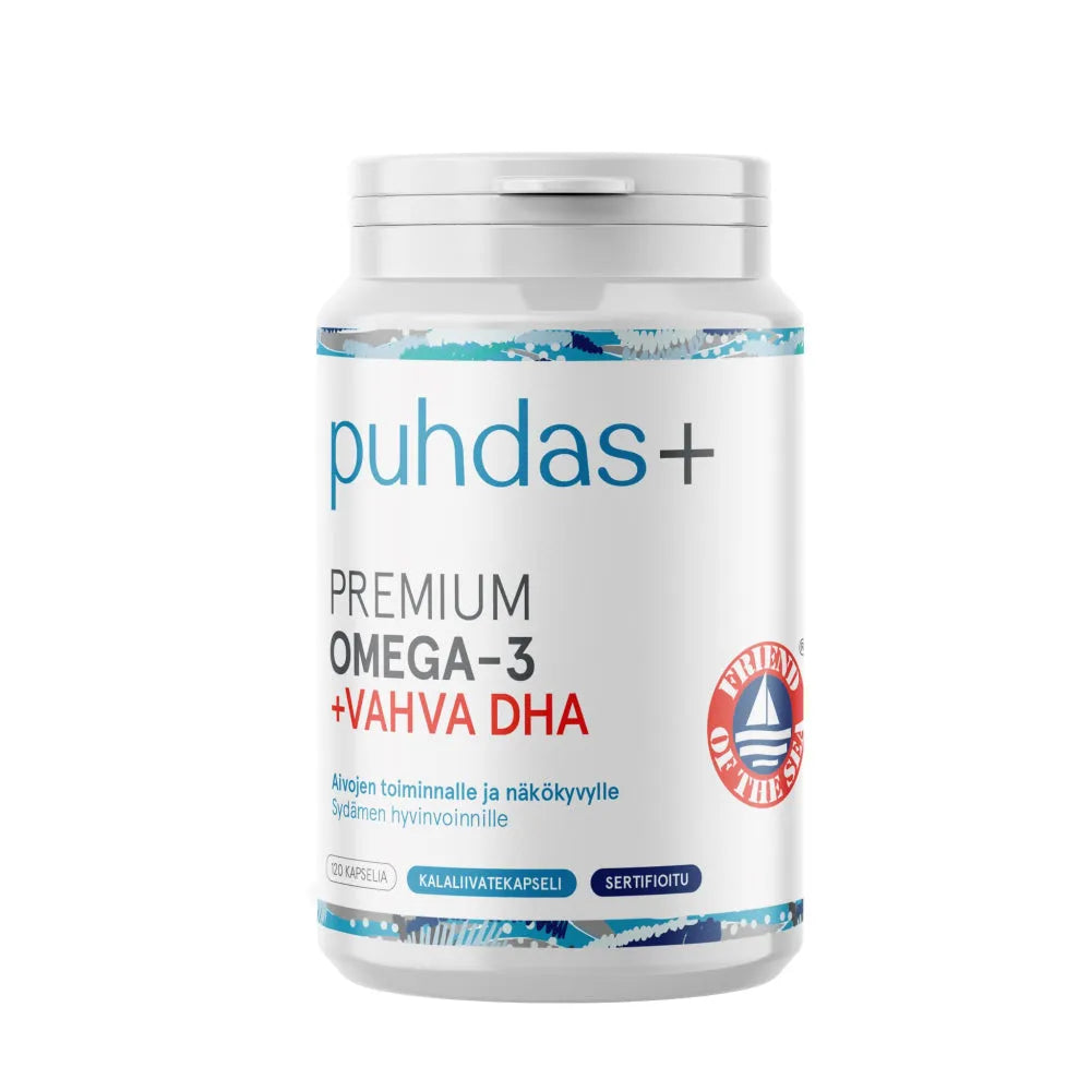 Puhdas+ Premium Omega-3 +Vahva Dha - Apteekki 360 Helsinki - Verkkoapteekki