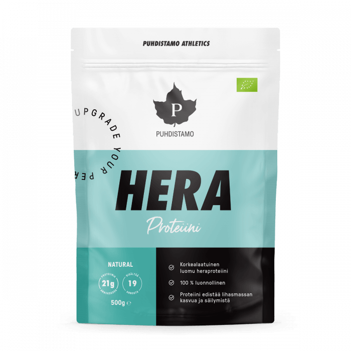 Puhdistamo Athletics Hera Natural, 500 G - Heraproteiini - Apteekki 360 Helsinki - Verkkoapteekki