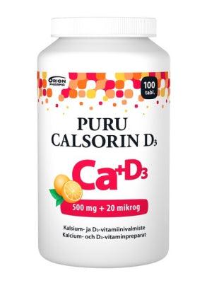 Puru Calsorin D3 500 Mg + 20 Mikrog - Apteekki 360 Helsinki - Verkkoapteekki