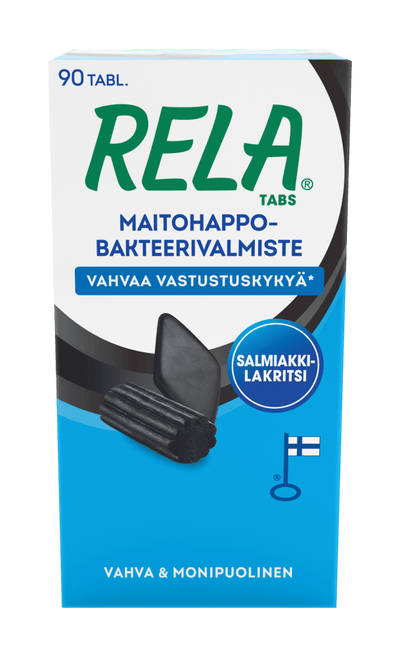 Rela Tabs Salmiakki-Lakritsi - Apteekki 360 Helsinki - Verkkoapteekki