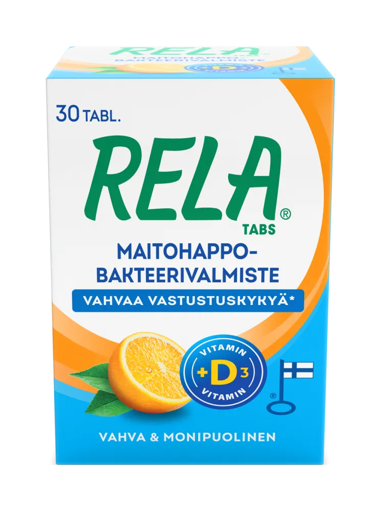 Rela Tabs Uusi Appelsiini + D3 - Apteekki 360 Helsinki - Verkkoapteekki