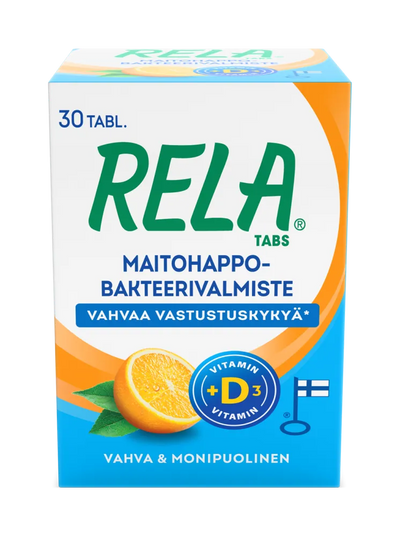 Rela Tabs Uusi Appelsiini + D3 - Apteekki 360 Helsinki - Verkkoapteekki