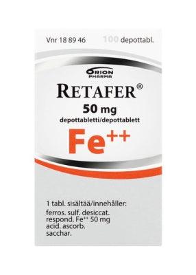 Retafer 50 Mg Depottabl - Apteekki 360 Helsinki - Verkkoapteekki