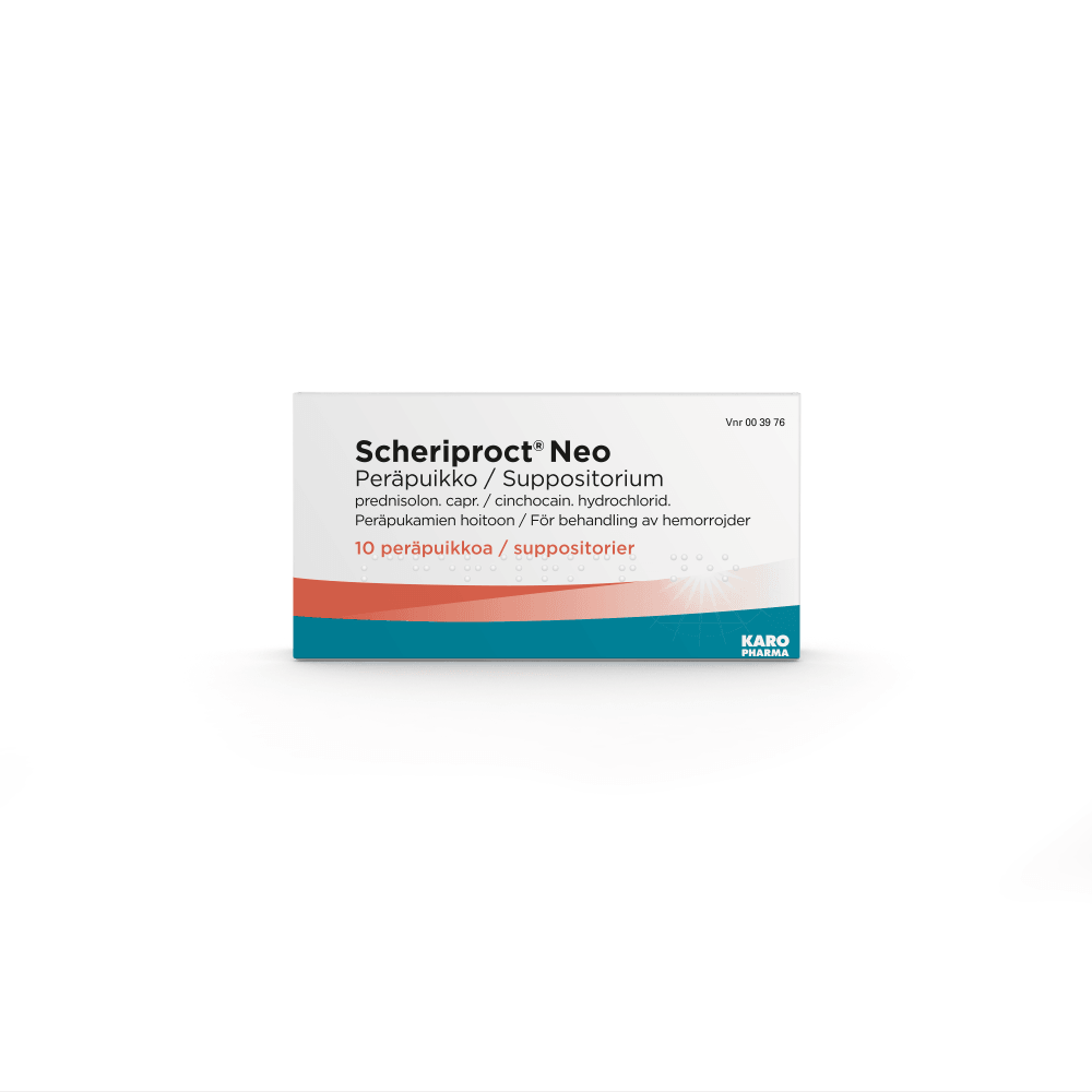 Scheriproct Neo 1 Mg/1 Mg Peräpuikko - Apteekki 360 Helsinki - Verkkoapteekki