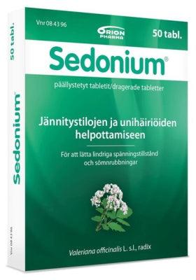 Sedonium 300 Mg Tabletti, Päällystetty (Rohtovirmajuuri/Valeriana) - Apteekki 360 Helsinki - Verkkoapteekki