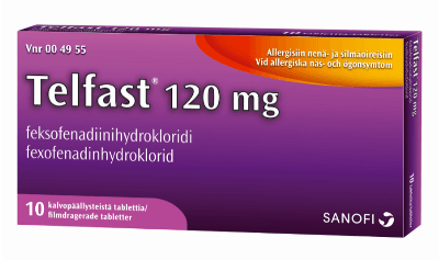 Telfast 120 Mg Tabl, Kalvopääll - Apteekki 360 Helsinki - Verkkoapteekki