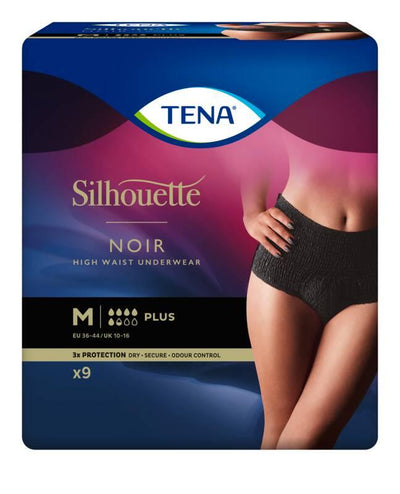 Tena Silhouette Plus Noir M - Apteekki 360 Helsinki - Verkkoapteekki