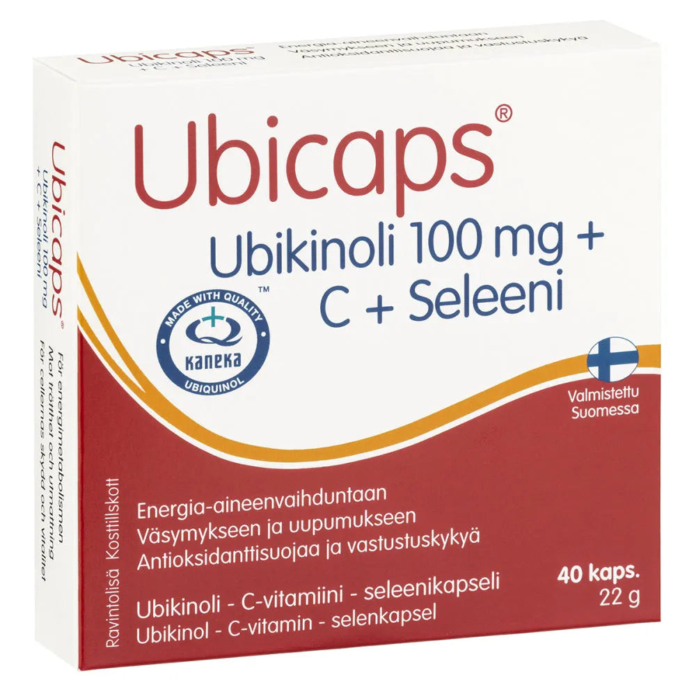 Ubicaps Ubikinoli 100 Mg +C +Seleeni - Apteekki 360 Helsinki - Verkkoapteekki