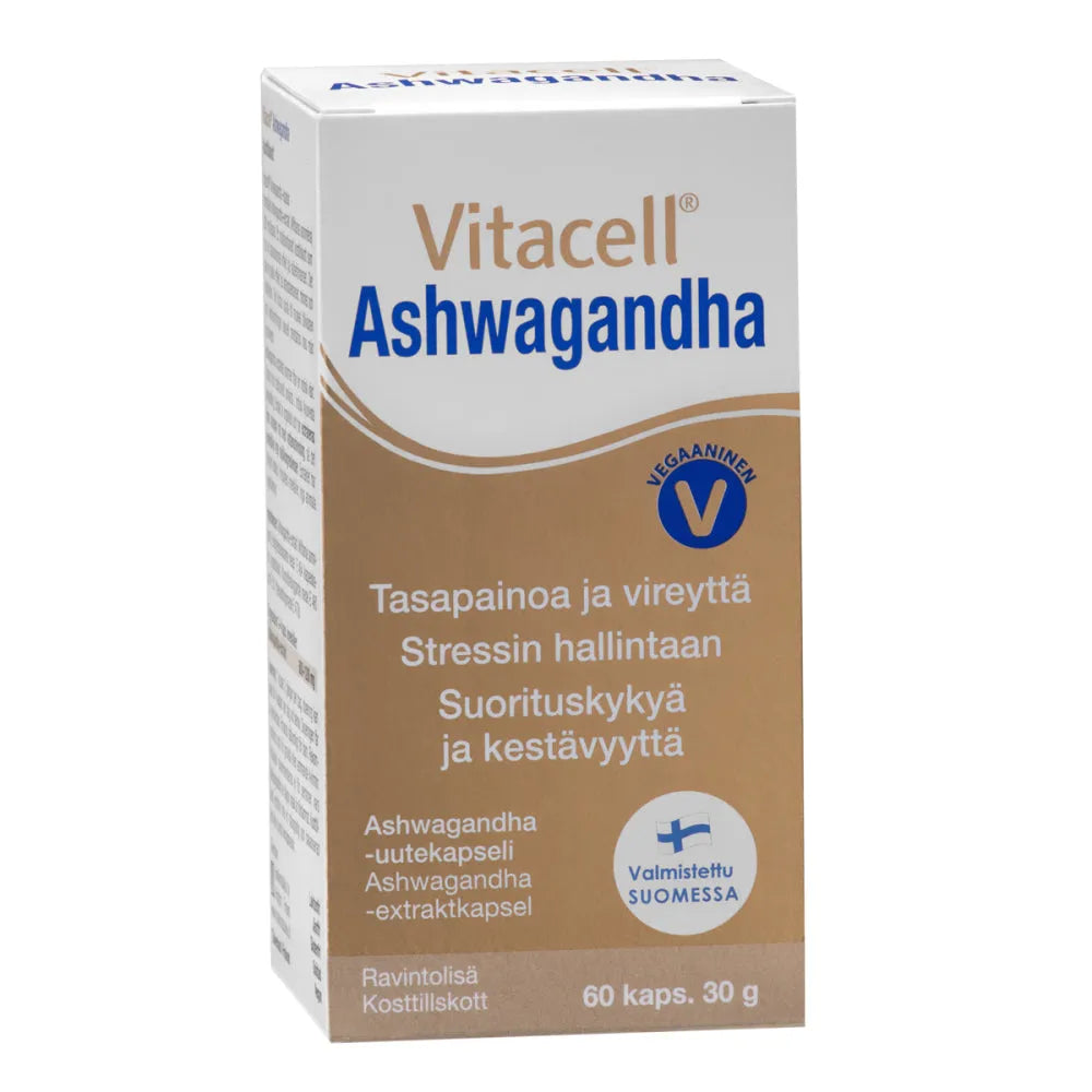 Vitacell Ashwagandha - Apteekki 360 Helsinki - Verkkoapteekki